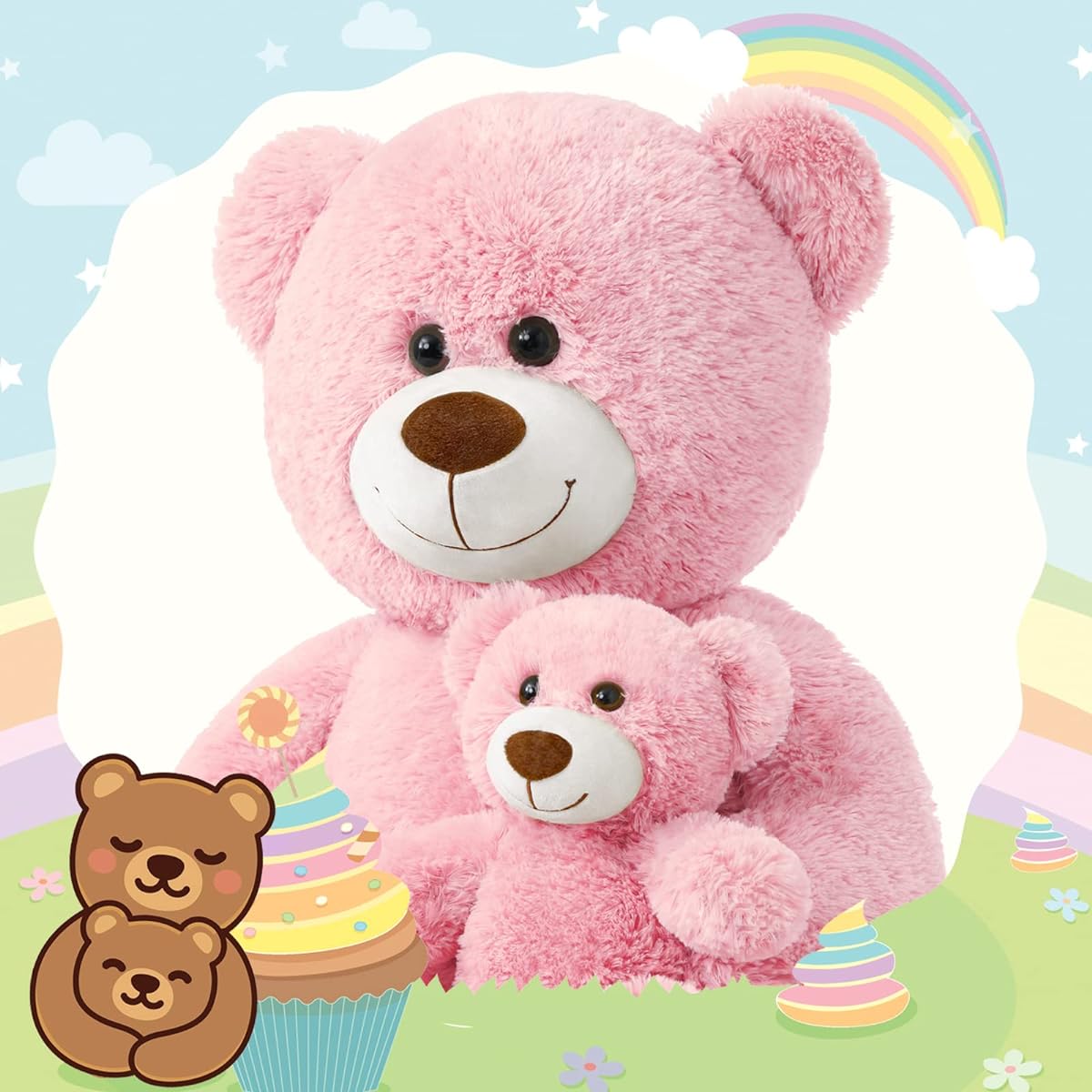 Muiteiur Teddy Bear Baby Pink