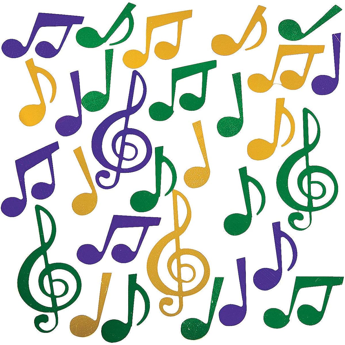 Fun Express Mardi Gras Musical Notes Confetti for Mardi Gras Party Decorations General Decorations Confetti Mardi Gras 1 Piece