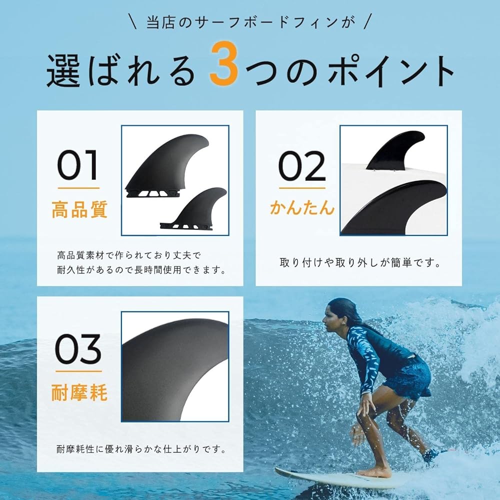 Krovat Surfboard 3 Fin MR.TWIN Glass Fiber Short Board Mid Length General Purpose Set of 3