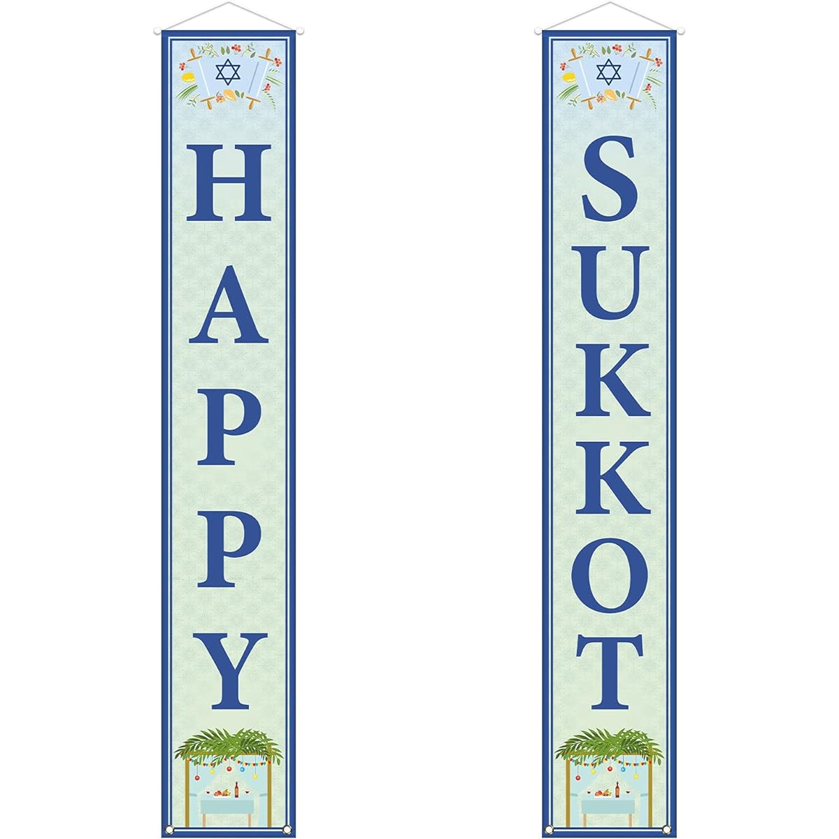 Sukkot Decorations Outdoor Indoor Happy Sukkot Banner Party Jewish Holiday Celebration Festive Decor Home Supplies