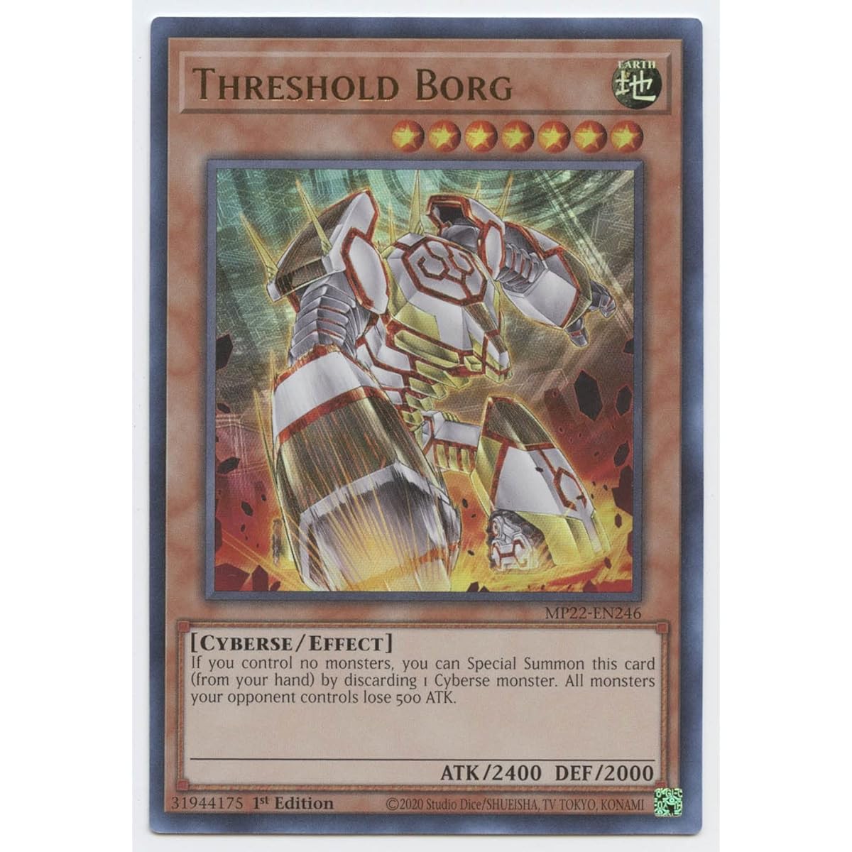 Threshold Borg - MP22-EN246 - Ultra Rare - 1st Edition.