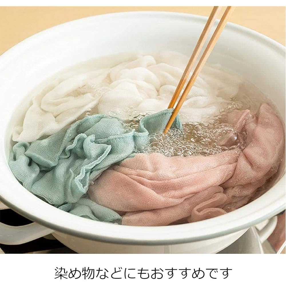 Nichi Nichi Tools Noda Enamel Tub with Handle Made in Japan White Rim Gray Large