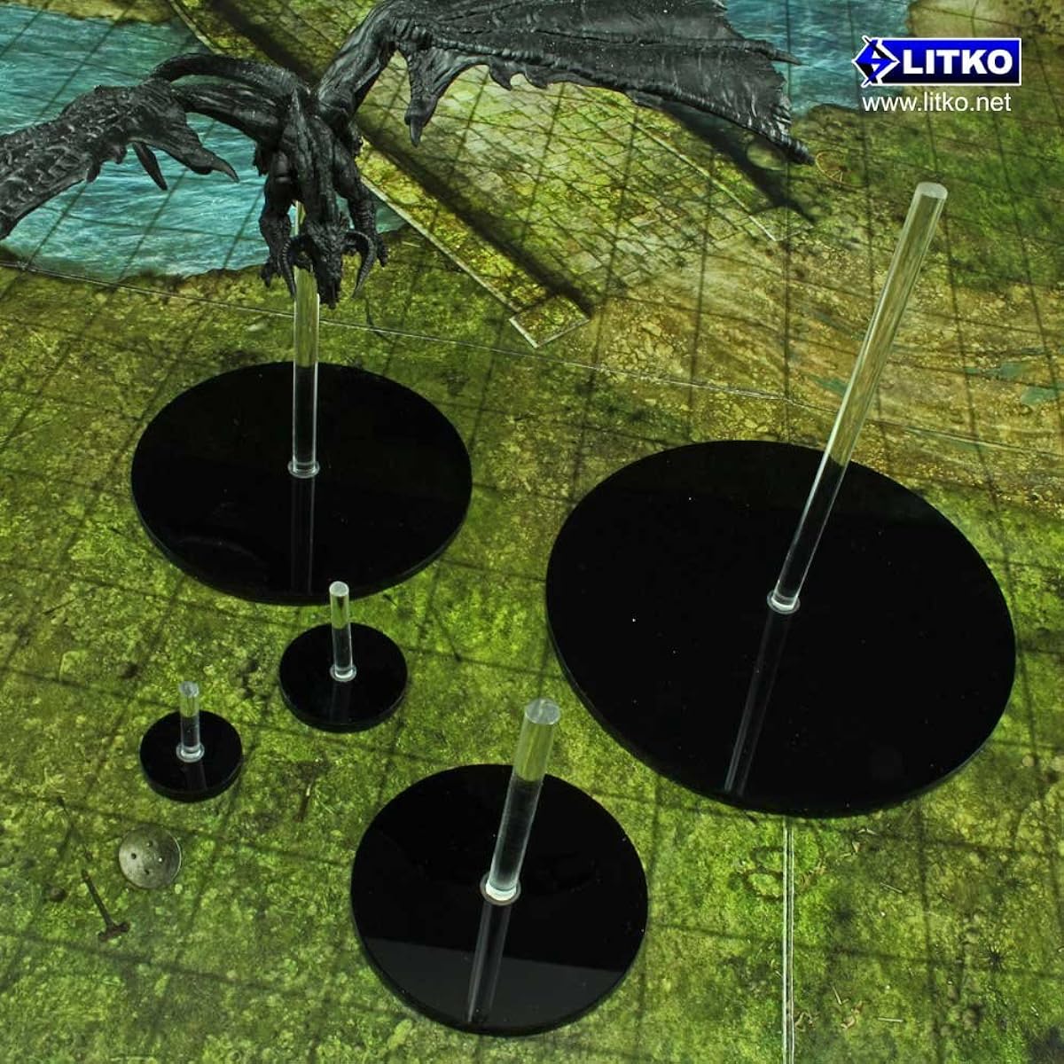 RPG Flight Stands, 3 Inch Circular, HUGE figure size (1)