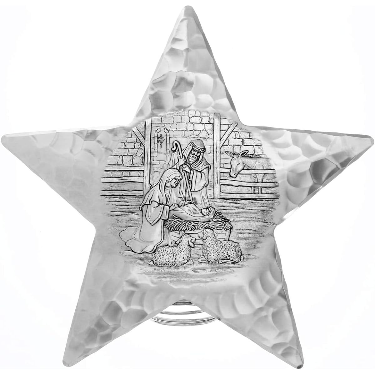 Wendell August Forge Manger Scene Star Tree Topper