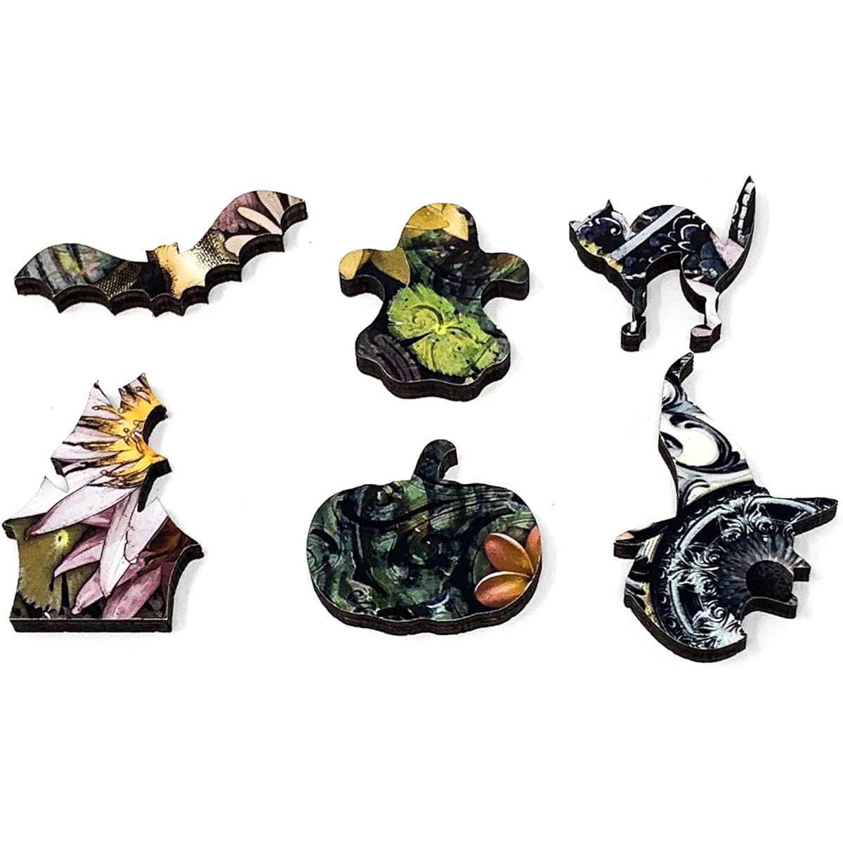 Nautilus Puzzles Mini Wooden Jigsaw Puzzle Day of the Dead 50 Piece Made in the USA.