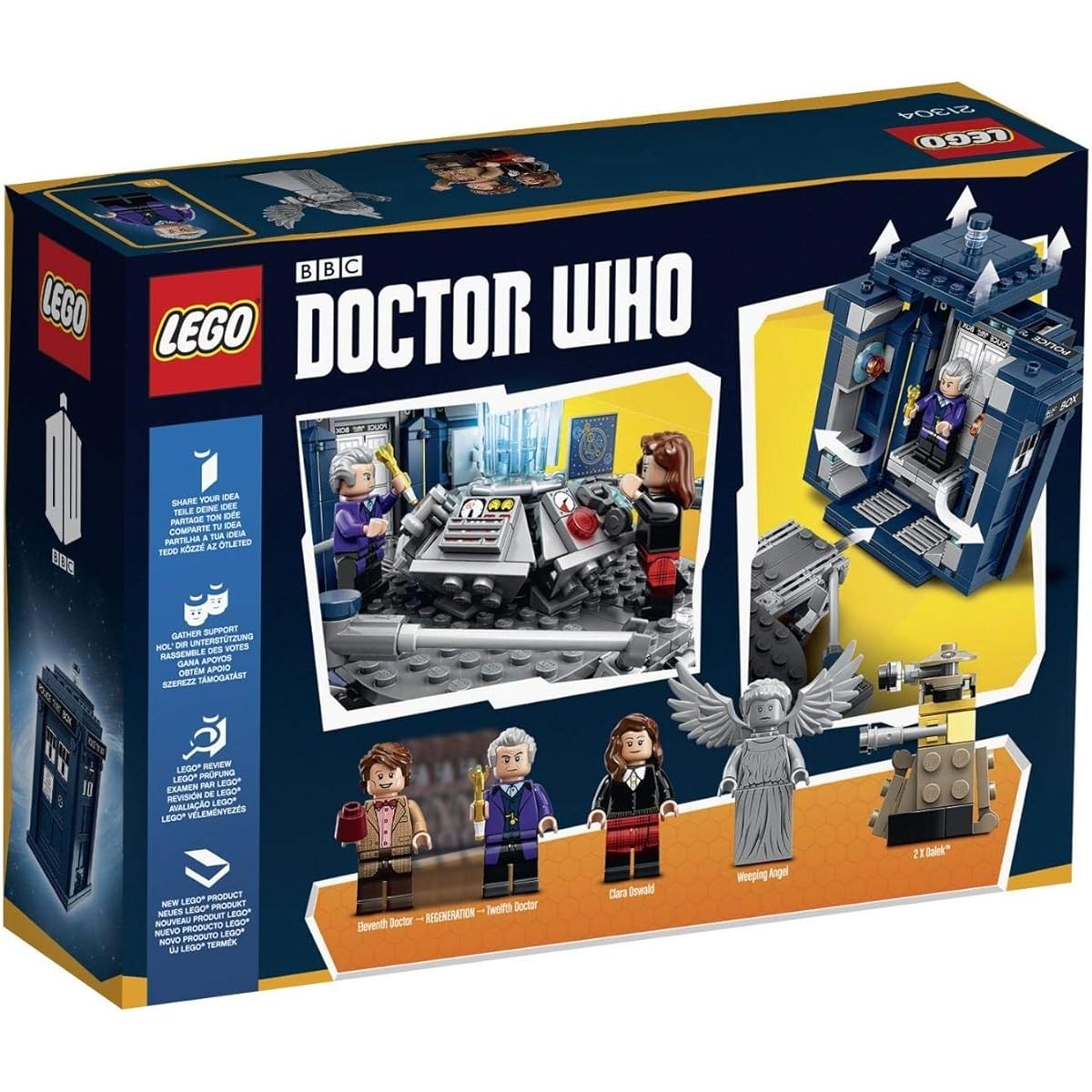 LEGO Doctor Who Tardis Set 21304, Assorted, Blue