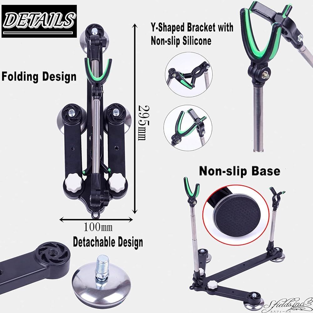 S.fields.inc Rod Holder Rod Holder Rod Holder Fishing Rod Stand Rod Bracket Storage Bag Fixed Pin