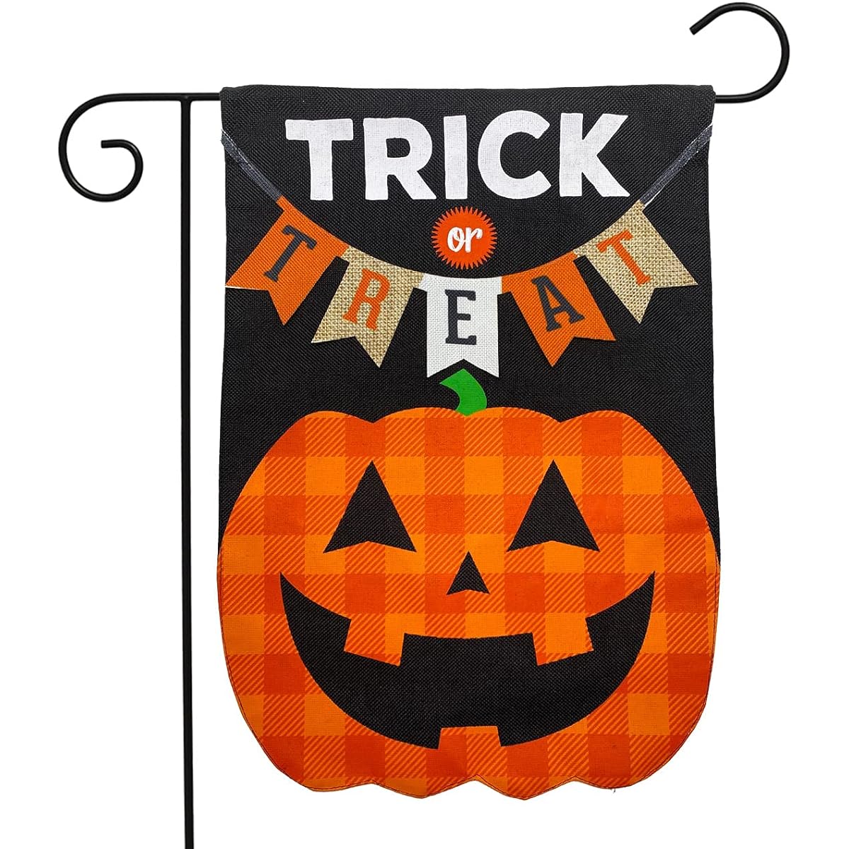 Briarwood Lane Trick Or Treat Pumpkin Burlap Halloween Garden Flag, 12.5" x 18"