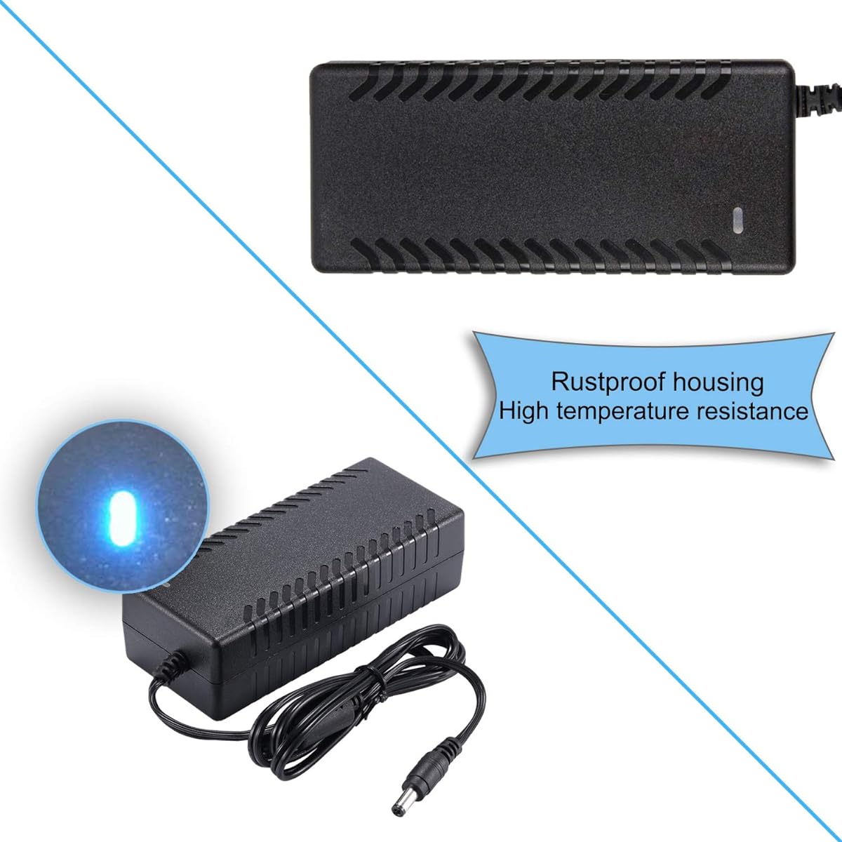 15V 3A Power Supply Universal AC 100-240V to DC 15V 3A 45W Power Adapter 110V Charger Transformer 5.5x2.5mm 2.1mm Interface Compatible with 15 Volt 1A 1.5A 2A 2.5A Devices