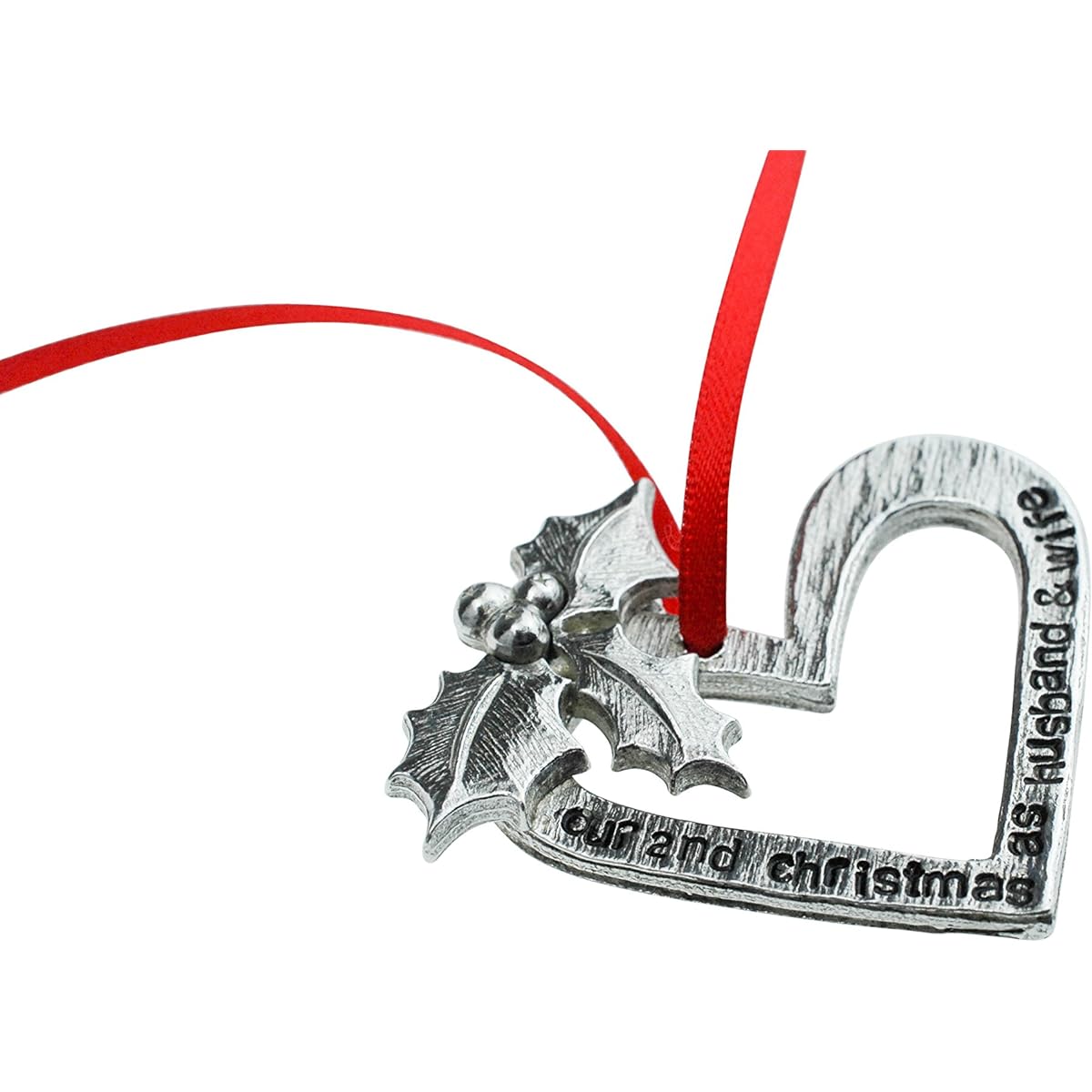 Pirantin Our 2nd Christmas As Husband & Wife - 2 Year Wedding Anniversary Christmas Tree Ornament