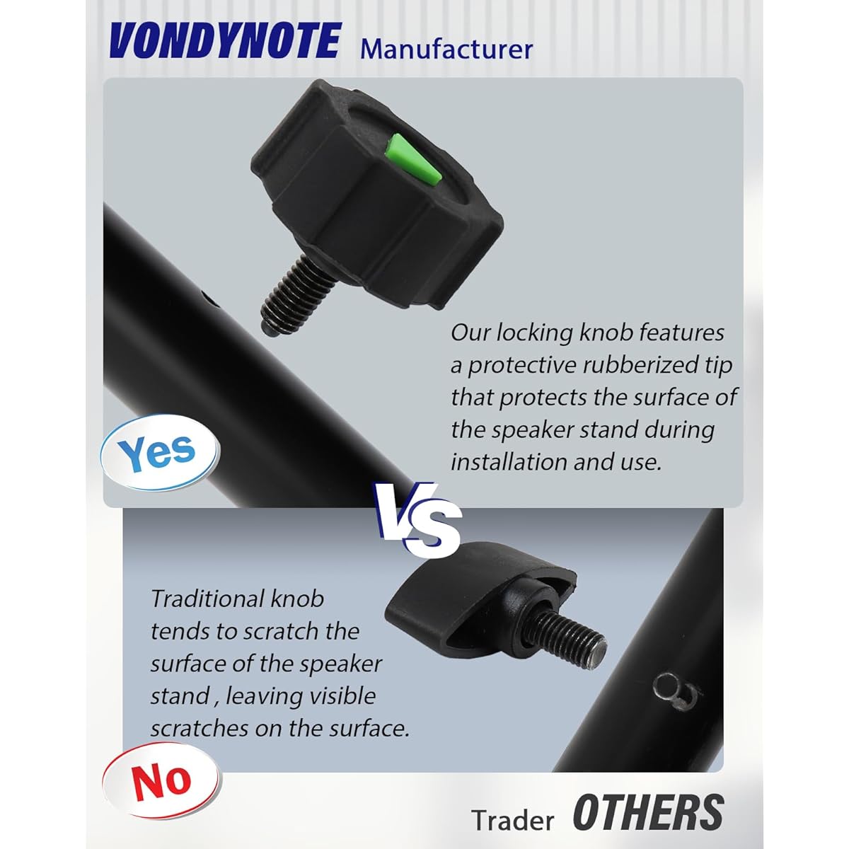 Vondynote Dual Speaker Mount Bar Mount Fork Bracket Speaker Pole Width Adjustable Single