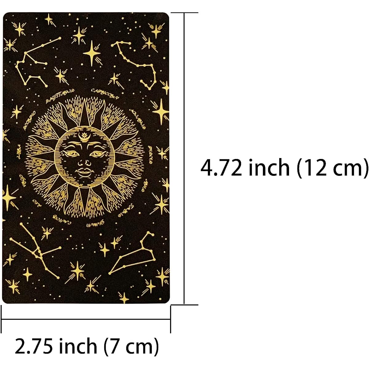 SUNHHX Tarot Cards 78 Pieces Tarot Card Deck PVC Waterproof Anti-Wrinkle Gold Foil Classic Tarot Cards with English Instructions Rectangular Tarot Card Stand for Tarot Beginners and Experts