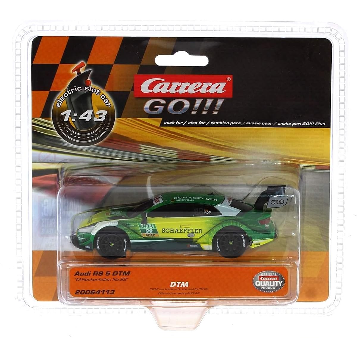 Carrera Go. Audi Rs 5 Dtm M. Rock Feller, No. 250cm