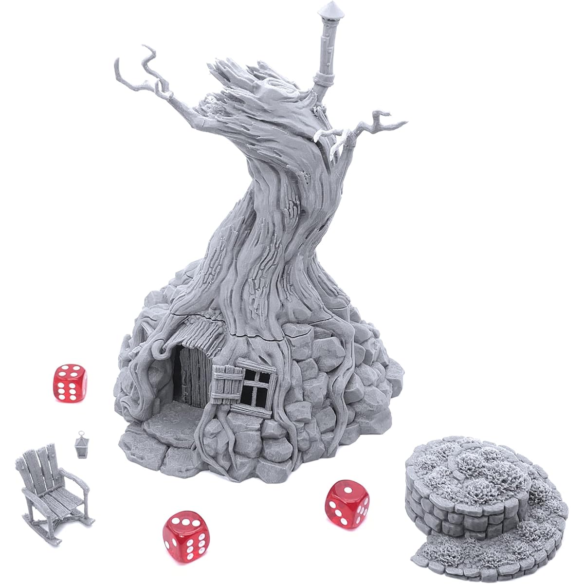 Printable Scenery Witch's Hovel 3D Print Tabletop RPG Scenery War Terrain 28mm Miniature