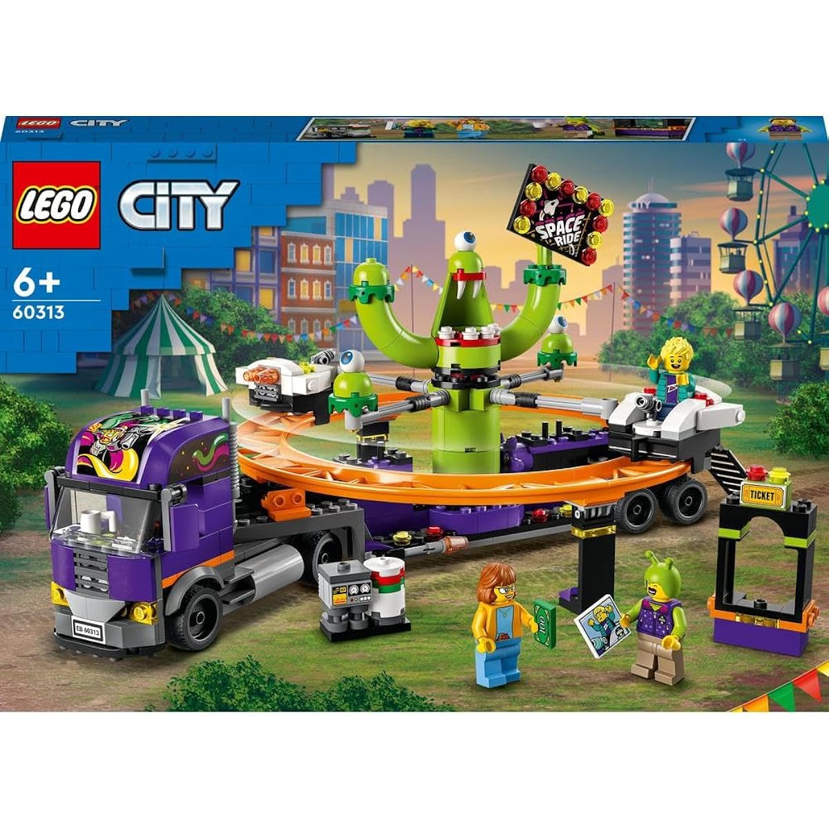 LEGO 60313 Space Ride Amusement Truck - New.