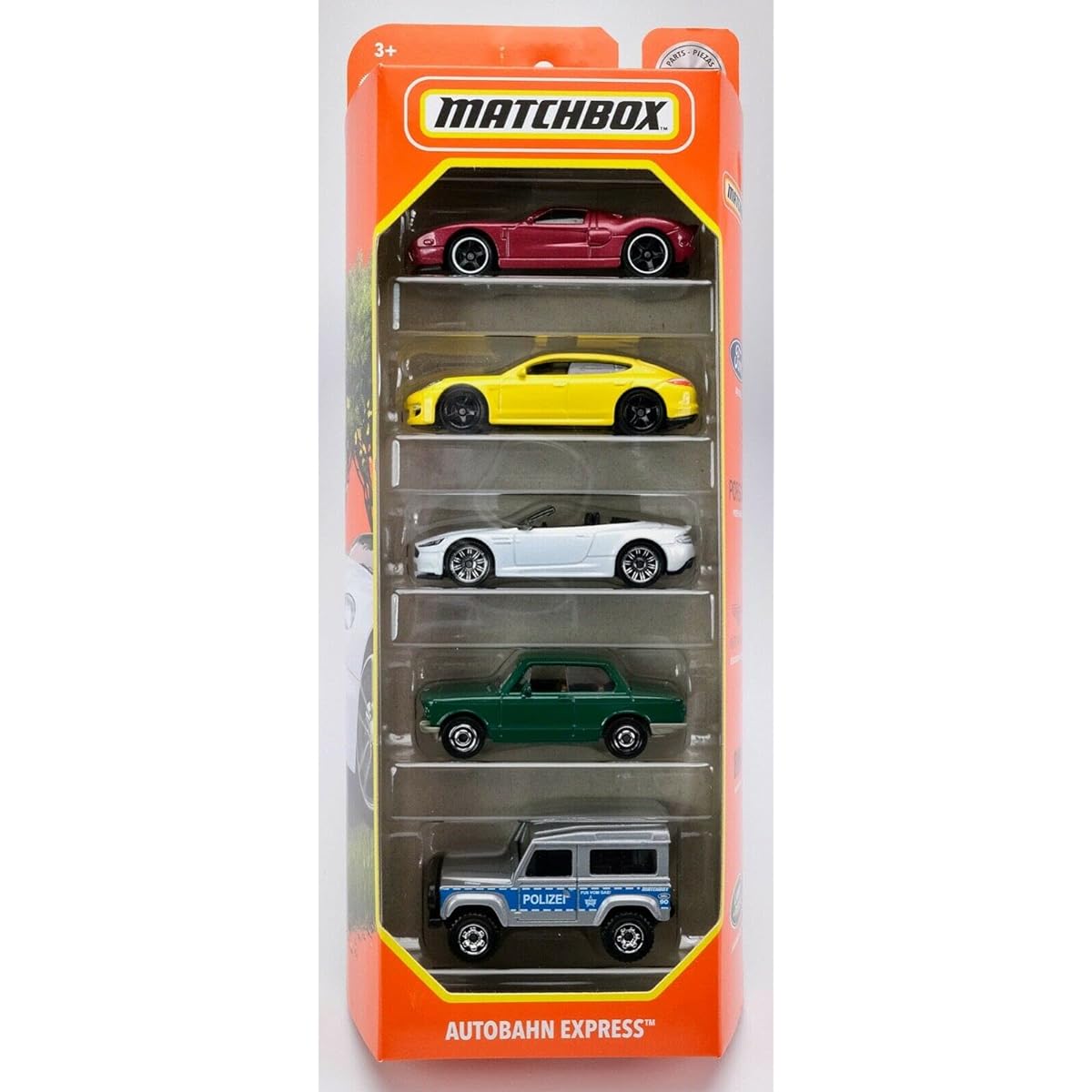 Matchbox Autobahn Express 5-Pack 1:64 Scale Vehicles