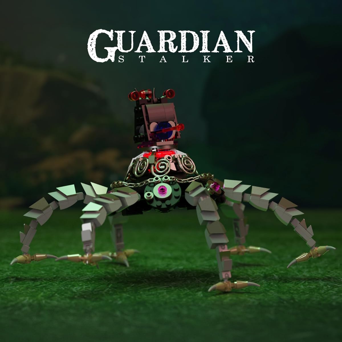 Guardian Building Kit with Lights Guardian Stalker Action Figure with 3 Mini Korok Collector Game Building Set Festival Gift for Fans and Friends (474 Pieces)