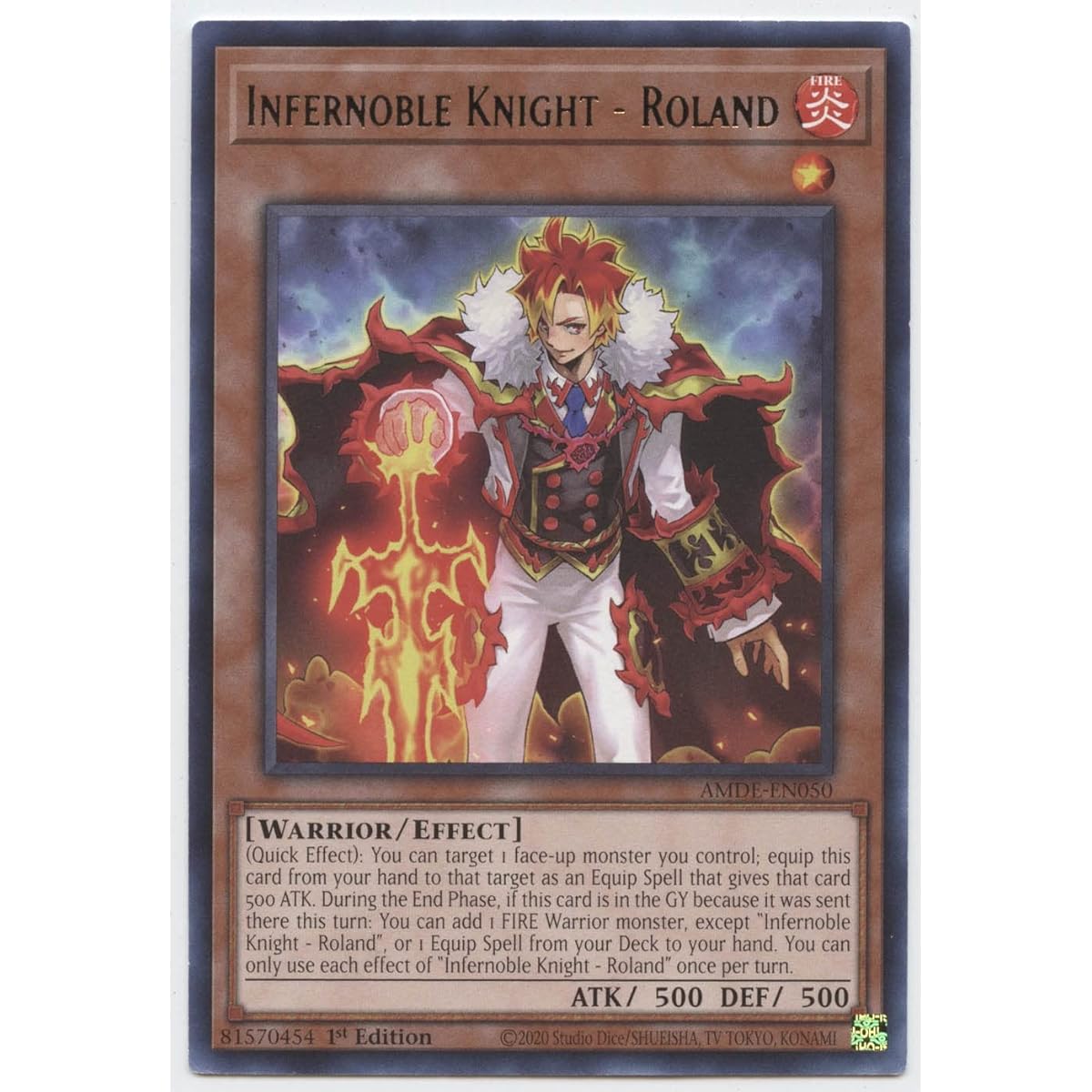 Infernoble Night - Roland - AMDE-EN050 - Rare - First Edition.