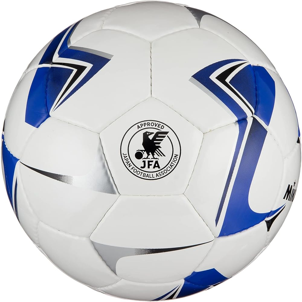 MIKASA Soccer Ball No. 5 SVC50V-W-BLBK Japan Football Association Certification Ball (For General/University/High School/Junior High School Students) White/Blue/Black Recommended Internal Pressure 0.6-0.9 (kgf/㎠)