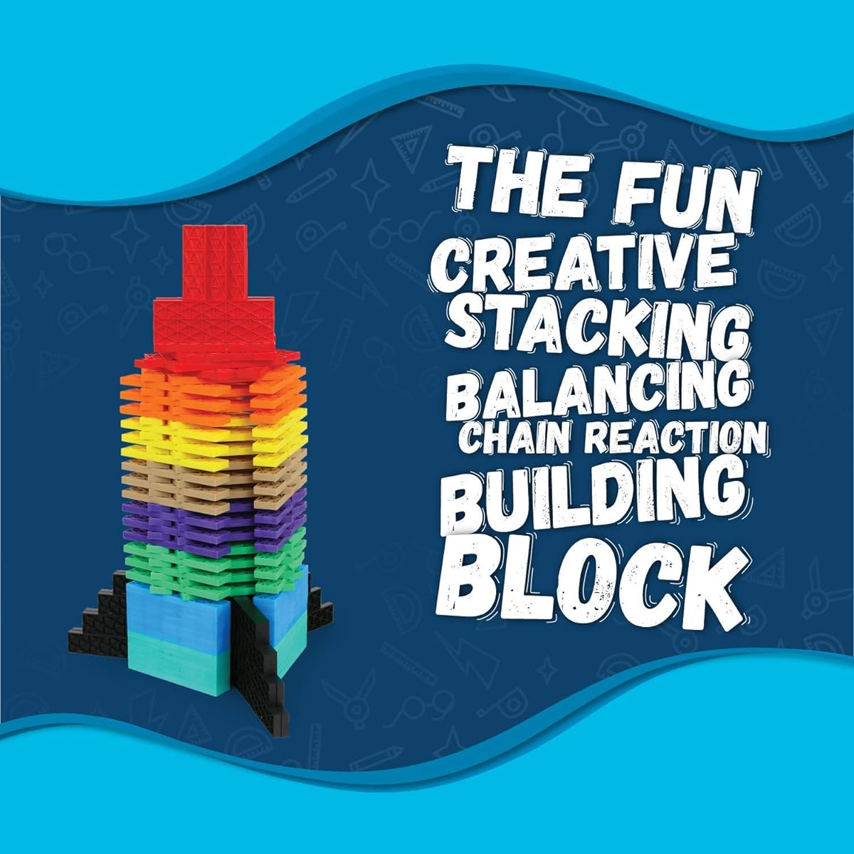 Bulk Dominoes Kinetic Domino Plank Stacking Building Top Ring Chain Reaction Domino Set for Kids and Creators (180 Pieces)
