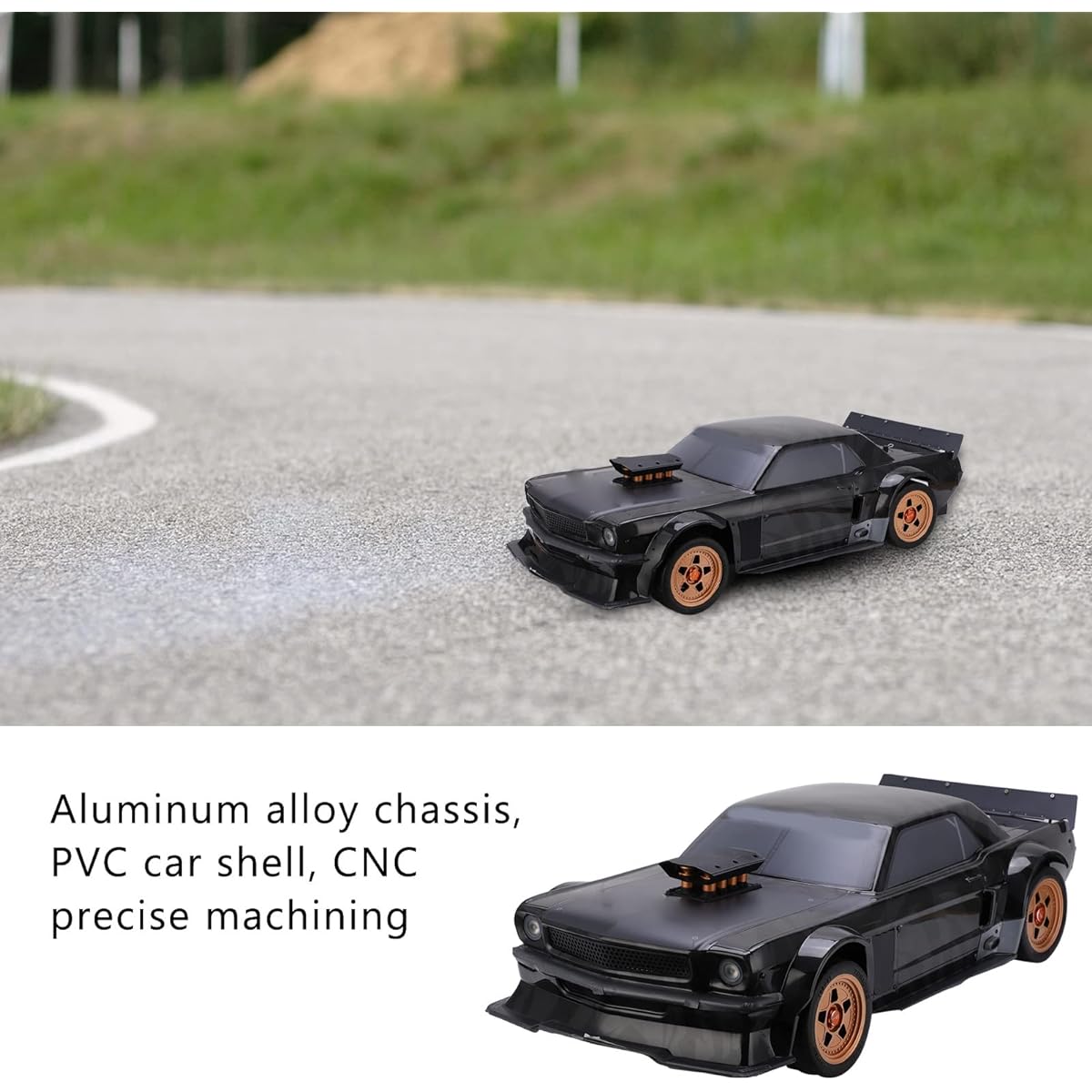 EX-07 1/7 RC Car Frame Kit (with Wheels) Remote Control Car Chassis Frame Model DIY RC Car Frame Kit