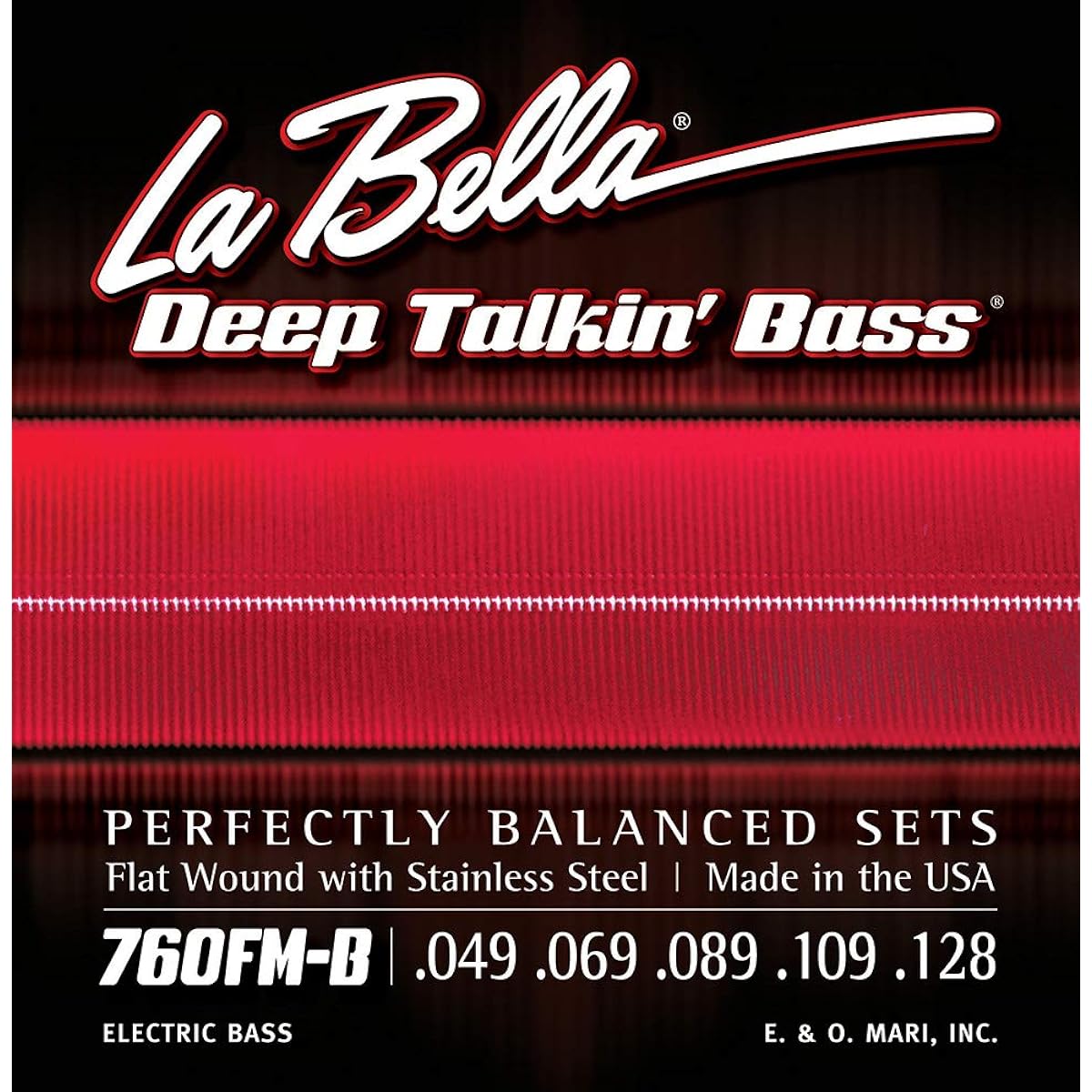 LA BELLA 760FM-B Deep Talkin' Bass Flats, 5-String Medium