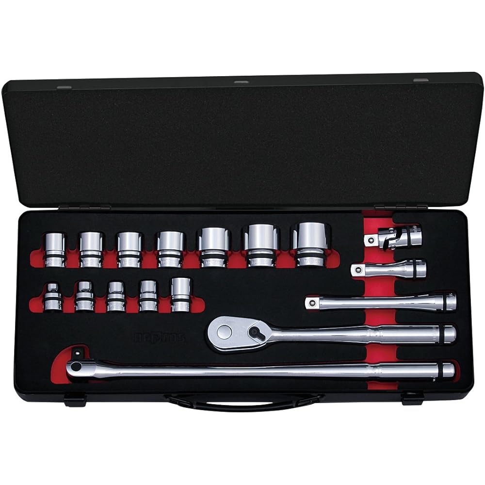 Kyoto Machinery Tools (KTC) Nepros Socket Wrench Set NTB311BA Drive: 9.5mm 11 points 1 set