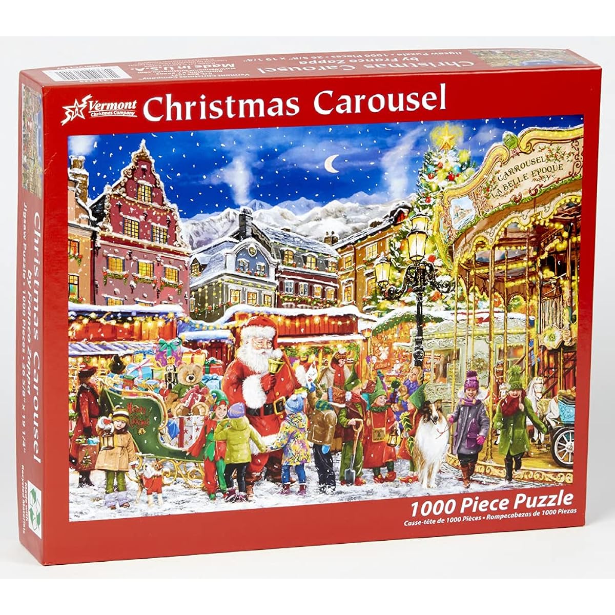 Christmas carousel jigsaw puzzle 1000 pieces