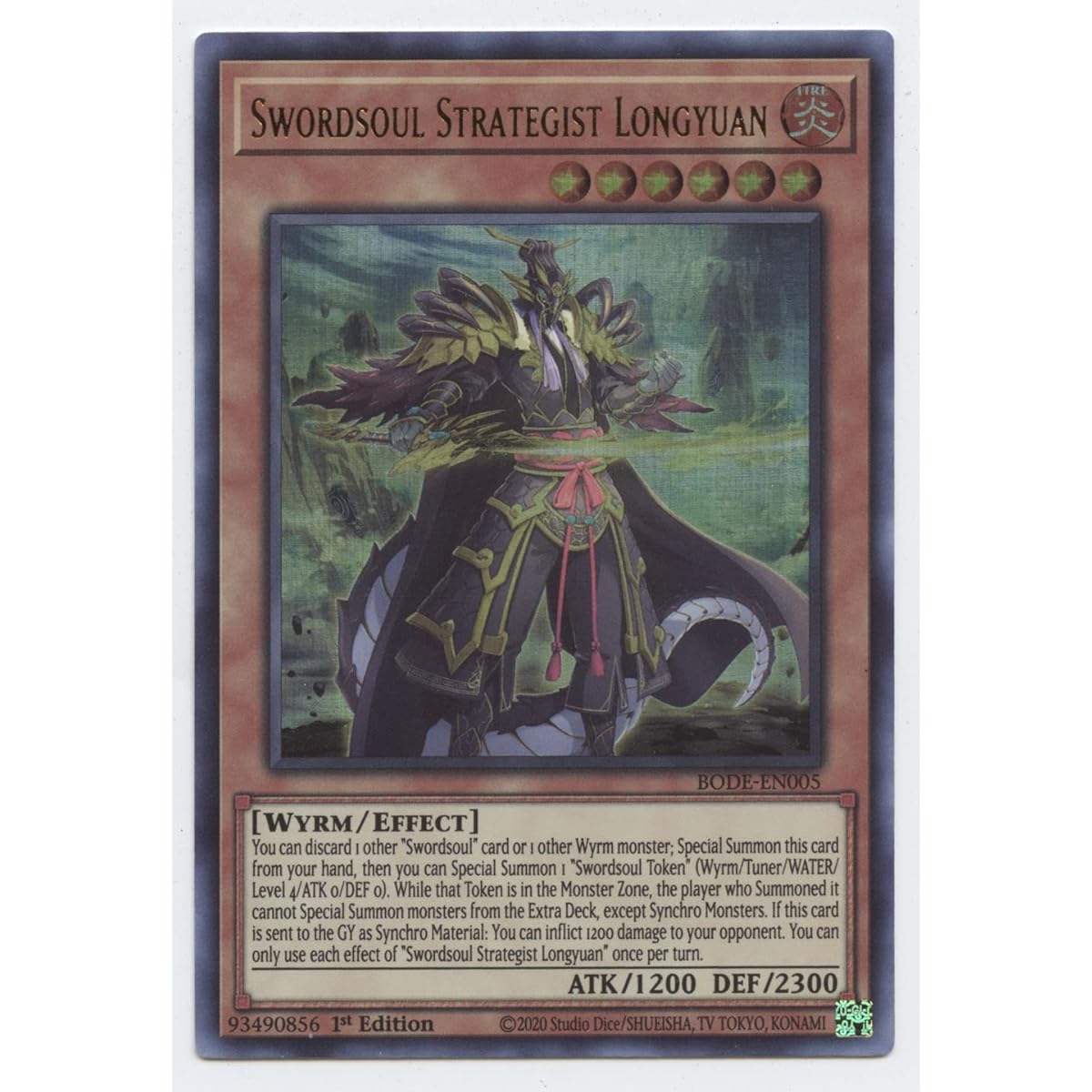 Swordsoul Strategist Longyuan - BODE-EN005 - Ultra Rare - First Edition