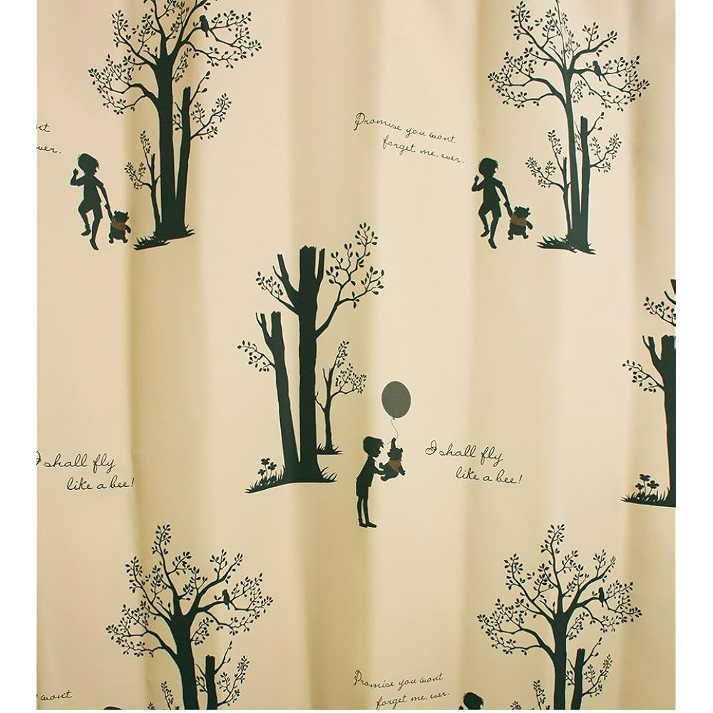 Suminoe Disney Blackout Curtain Shiny Park 100 x 200cm Beige 1 Piece M1037