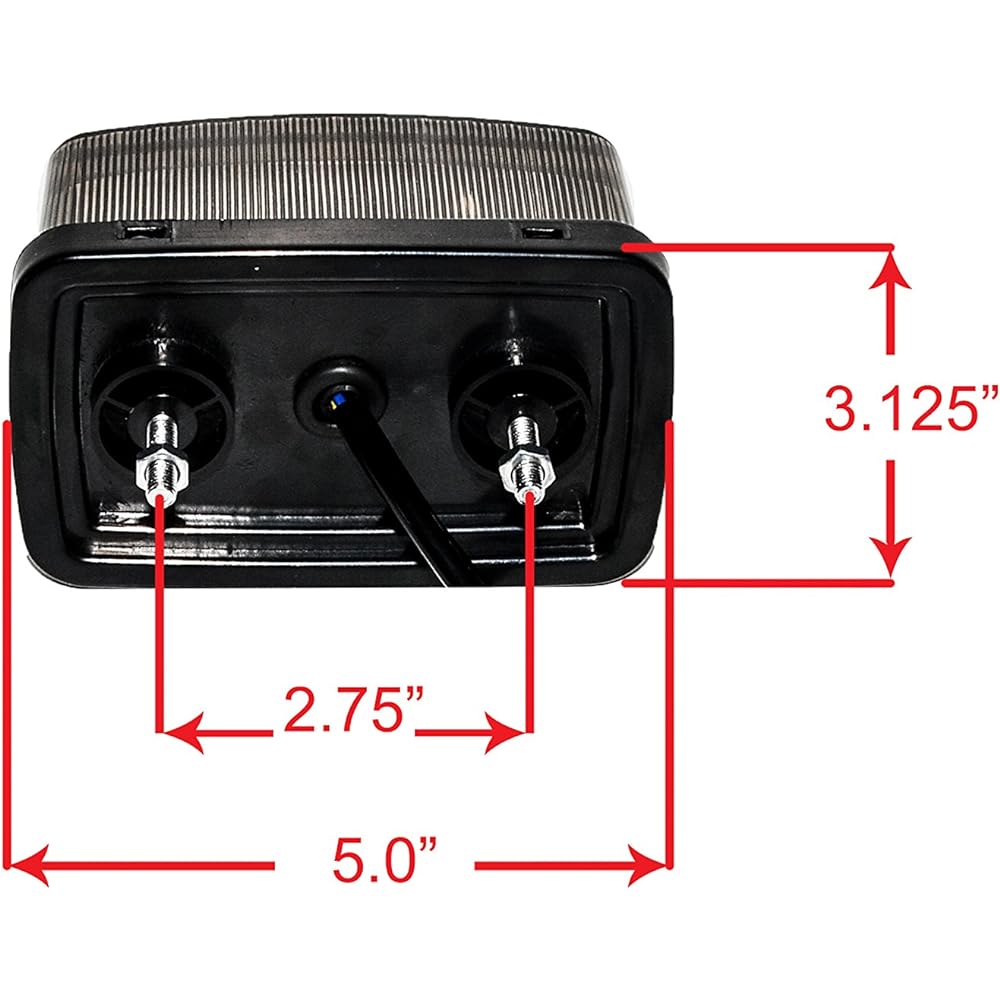YFM LED Smoke Lens Tail Brake Stop Light ATV UTV 350 400 450 660 250 4x4 Yamaha Grizzly Viking Rhino Big Bear Kodiak Blue Wolverine Bear Tracker