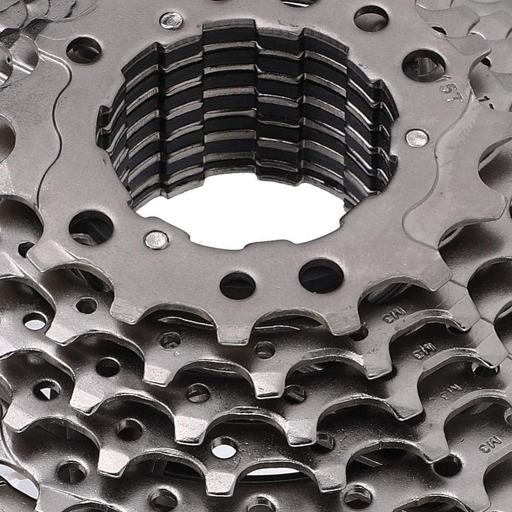 10s Sprocket Freewheel 9 10 11 12 Speed 32 36 42 46T Road Bike Freewheel Cassette Sprocket Bicycle Replacement Accessories Compatible with Mountain Bike Bicycle (10S 11-36T-Silver)