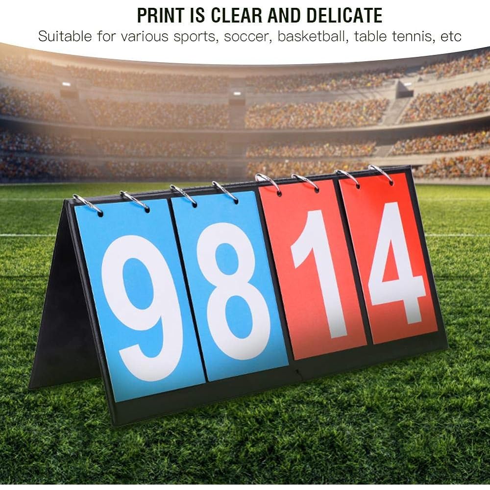 Scoreboard Scoreboard 2 digits/3 digits/4 digits Easy to read and portable for soccer, basketball, table tennis, sports