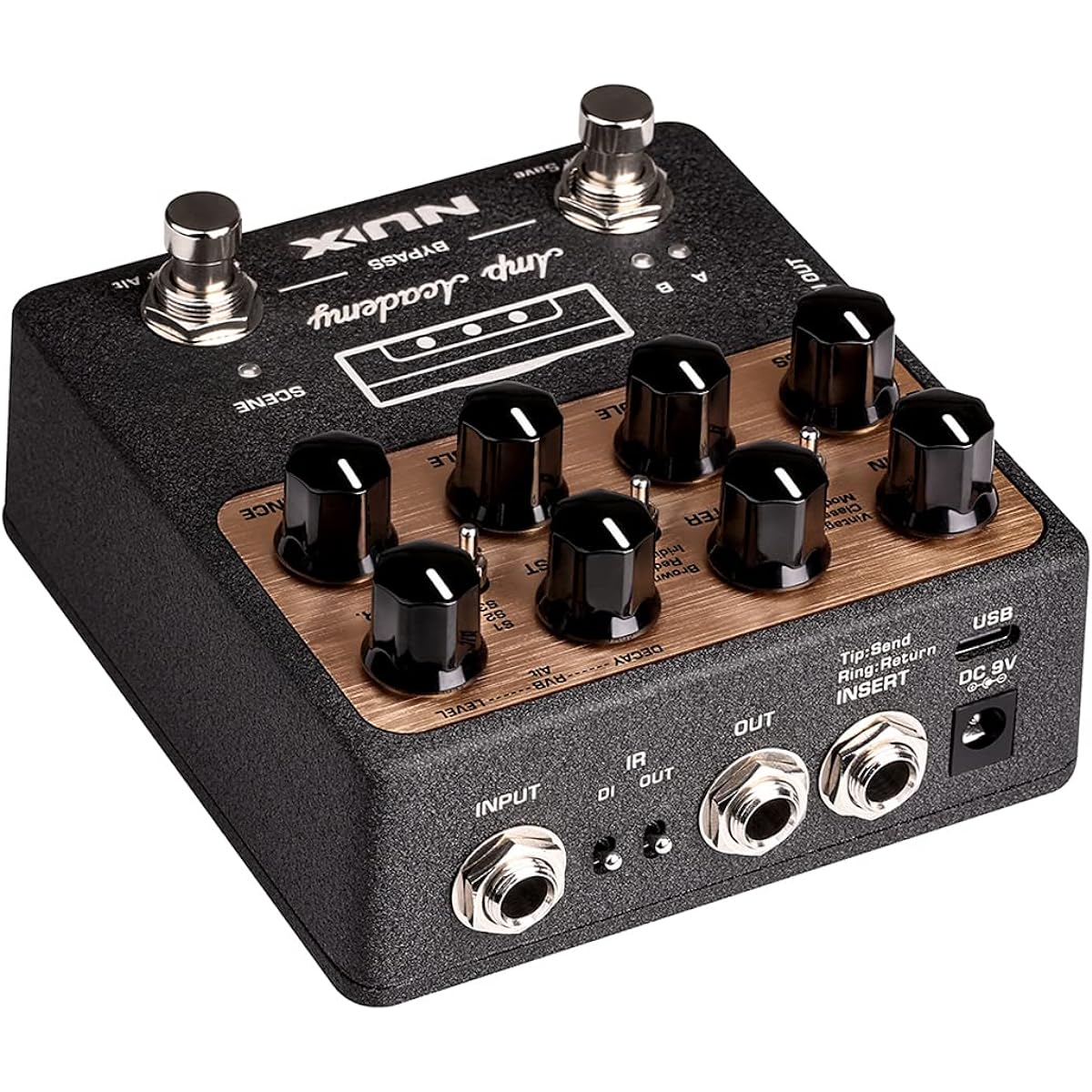 NUX NGS-6 Amp Academy Amp Modeler Guitar Pedal 1024 Sample IR Third Party IR Loader