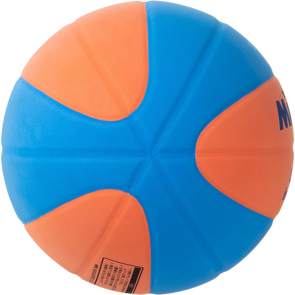 MIKASA Smile Basketball Certified by Japan School Physical Education Research Association RKU BASKETBALL LAB Jointly developed No. 6 (for boys/girls/elementary school/junior high school) Orange/Blue SB612-OBL Recommended internal pressure 0.20~0.25 (kgf/