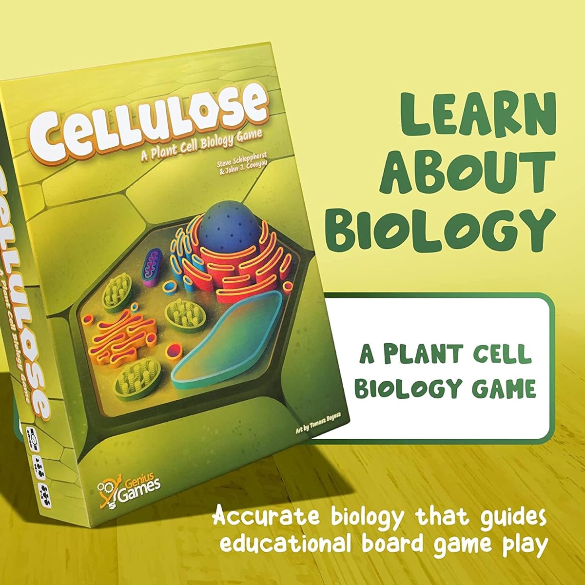 Cellulose: Plant Cell Biology Game | Photosynthesis DNA Biochemistry Board Game | Top Family Board Games for Adults | Science Toys and Gifts for Plant Enthusiasts, Teachers, and Scientists