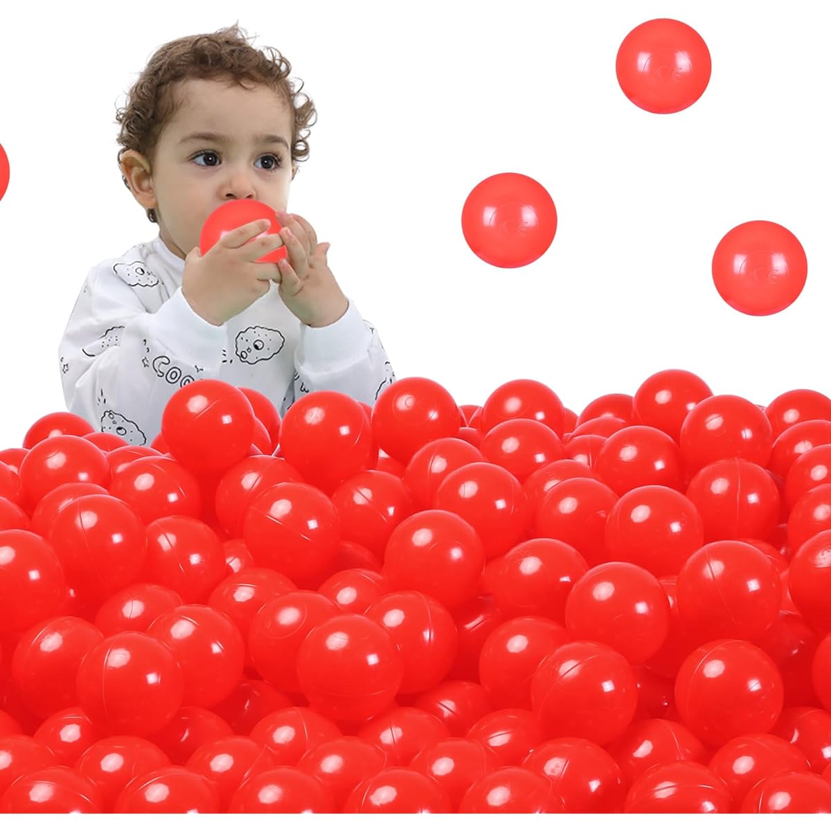 STARBOLO Ball Pit Ball - Uncrushable Plastic Kids Toy Ball Macaron Colorful Ocean Ball for Birthday Party Game Pool