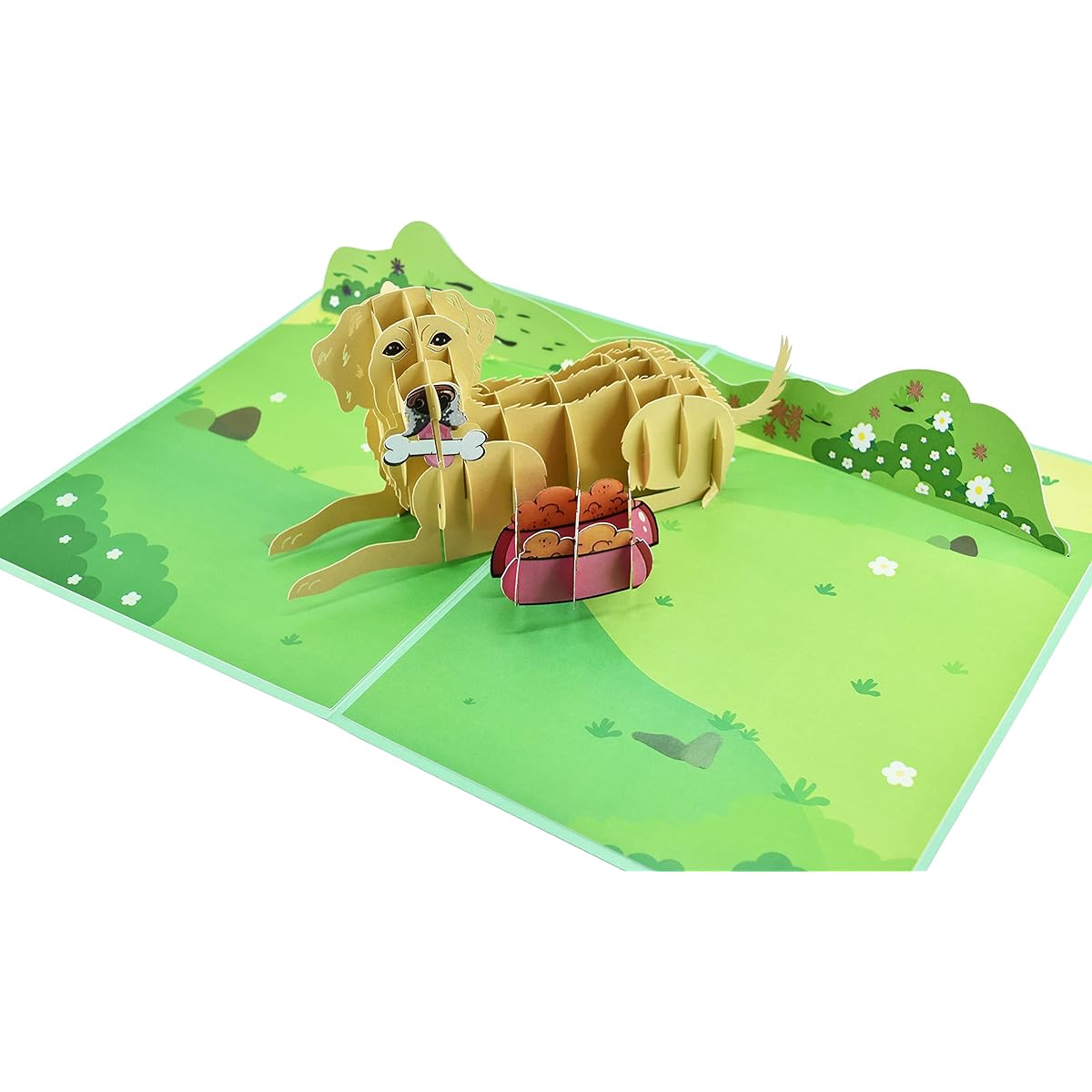 Puppy Pop Up Card Birthday Card Gift for Dog Lovers