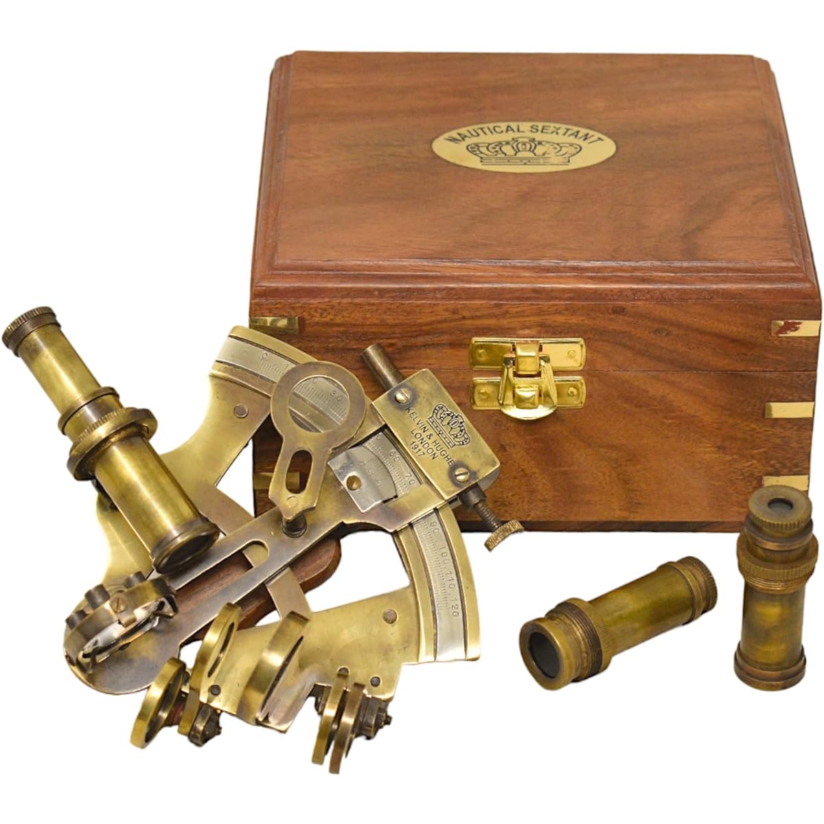 Vintage Style Sextant Brass Nautical Antique Musical Instrument Ship Astronomical Nautical