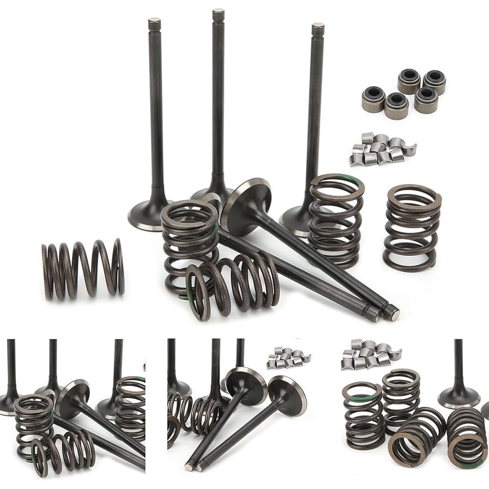 Cylinder Head Intake Exhaust Valve Kit Yamaha Grizzly 660 YFM660F 4WD 2002-2008 Cylinder Head Valve Rebuild Kit ATV Parts