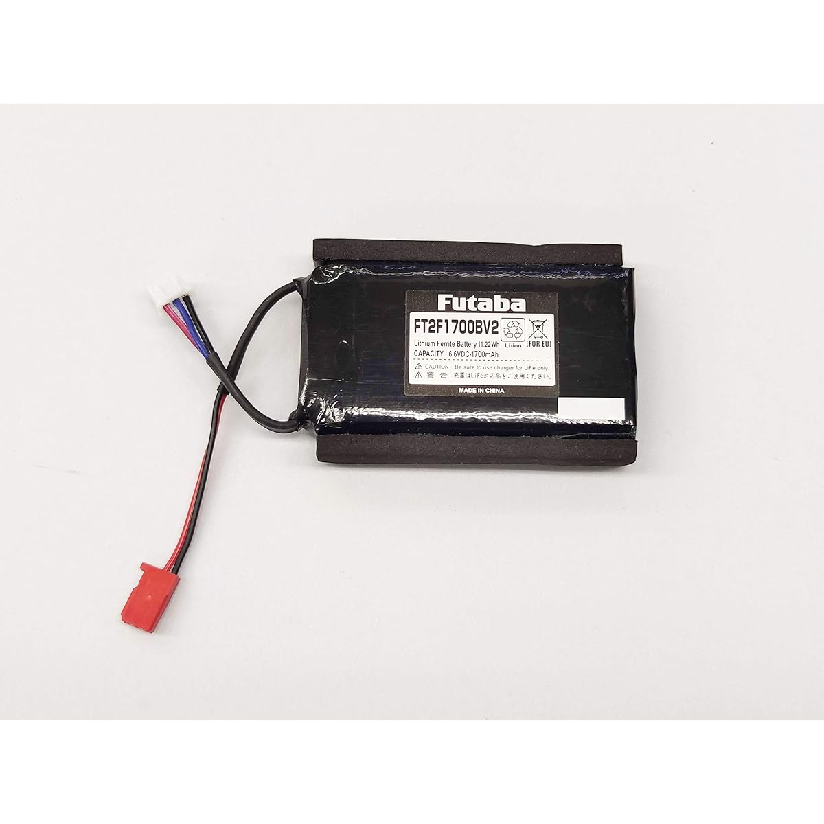FUTABA FT2F1700B V2 LiFe Battery for Transmitters 7PXR,7PX,7XC,4PXR,4PX,4PKS,4PK,4PLS,4PL,4PV,3PV,18SZ,16SZ,14SG,12K,10J,8J,6K and others 3066 433 BA 0140 Sold individually