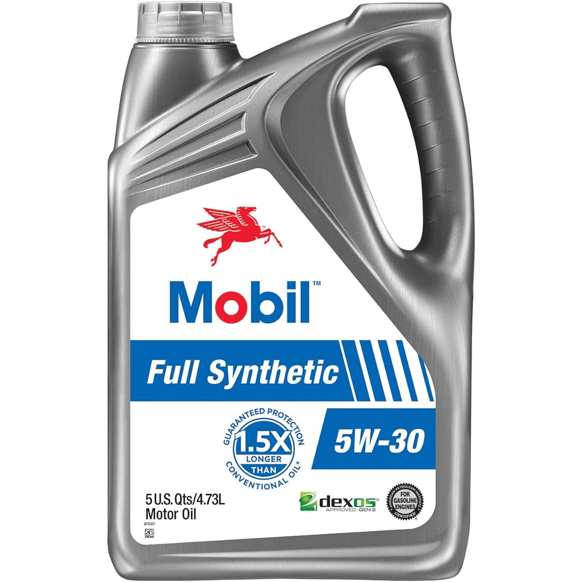 Mobil Full Synthetic Motor Oil 5W-30, 5 Quart