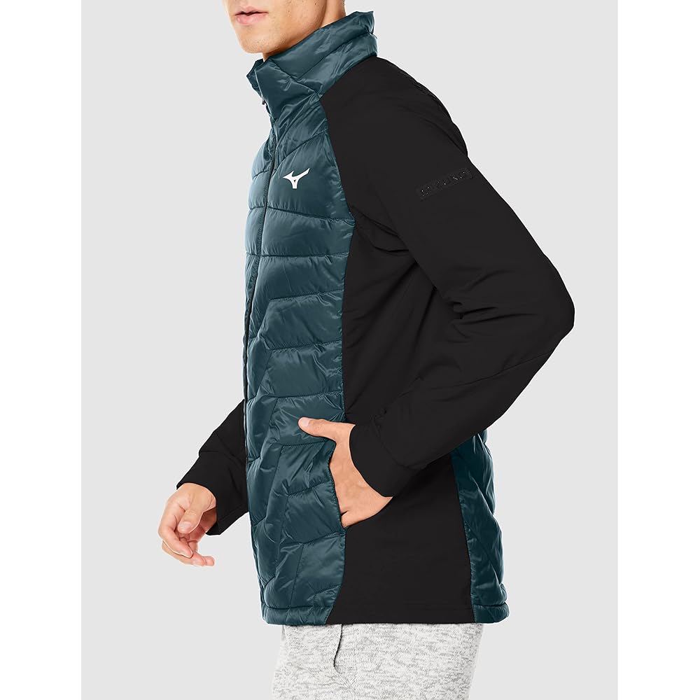Mizuno 32ME2535 Men's Training Wear, Techfill Hybrid Jacket, Heat Retention, Moisture Absorption, Heat Generation, Water Repellent