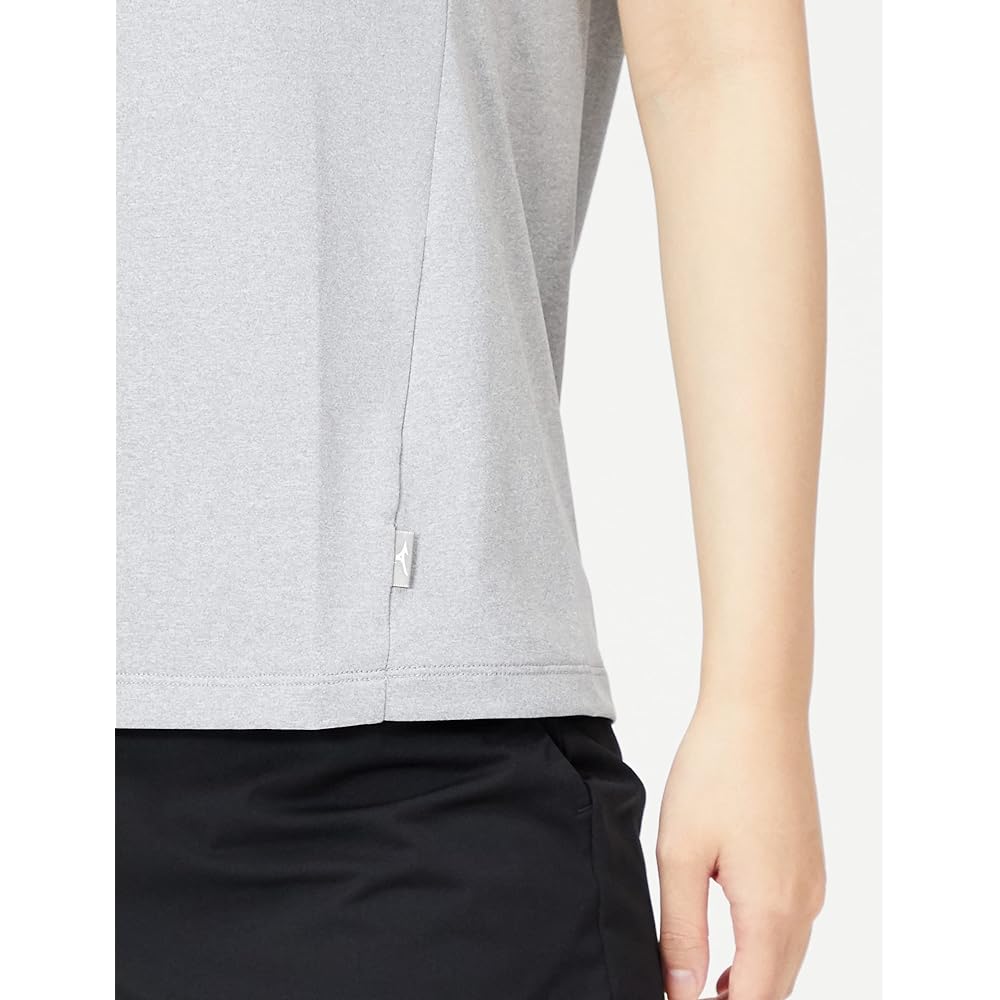 Mizuno 32MA2312 Women's Training Wear, Short Sleeve T-Shirt, Sweat Absorbent, Quick Drying, UV UPF15