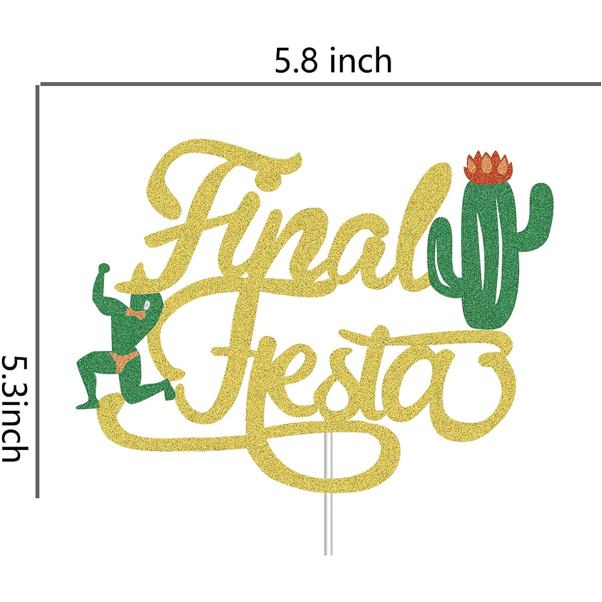 Final Fiesta Party Supplies, Mexican Fiesta Theme Bachelorette Wedding Bridal Shower Party Decorations - Includes Final Fiesta Banner and Final Fiesta Cake Topper