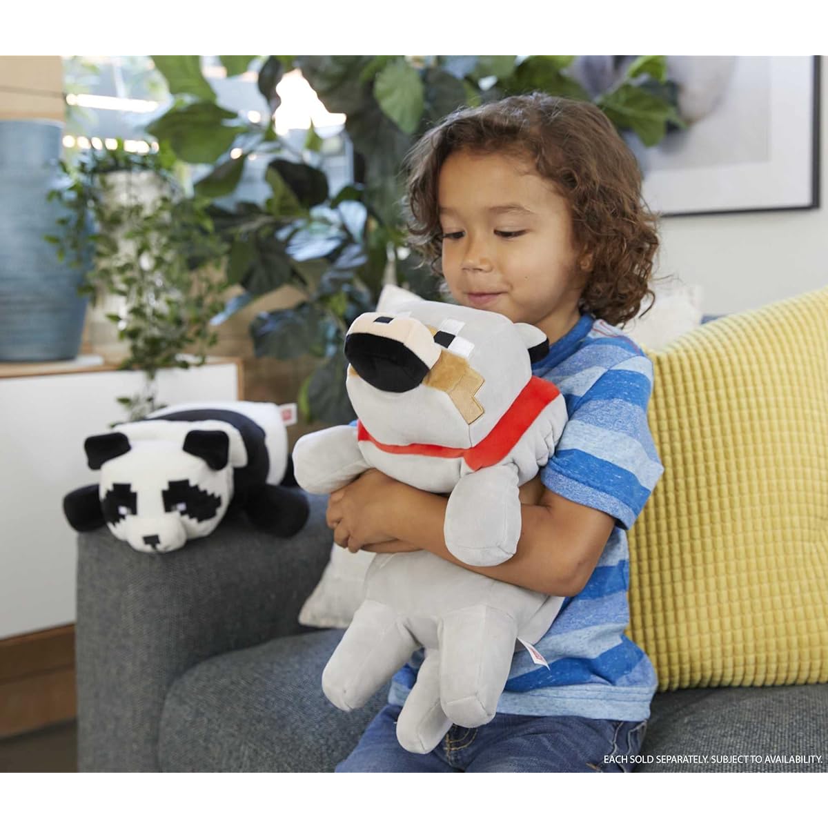 Plush 12-in Tamed Wolf, Soft, Squishy, Floppy Collectible Gift for Fans Age 3 Years and Older