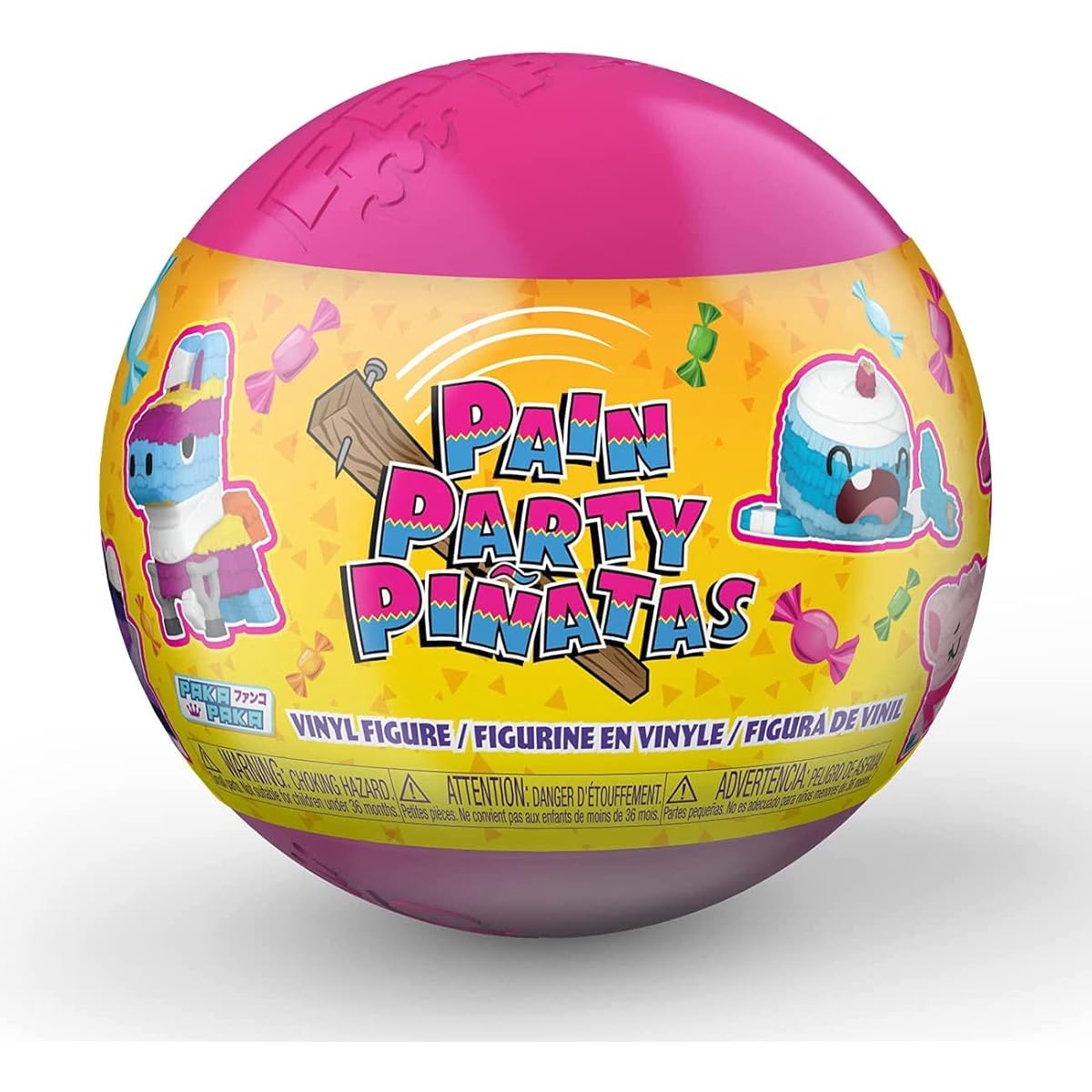 Funko Paka Paka: Pain Party Pinata Minifigure Blind Capsule Display (Pack of 18)
