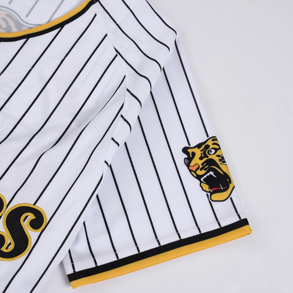 Hanshin Tigers Uniform 2023 Victory Commemorative Goods Nippon Ichi Commemorative Tiger Glory Baseball Uniform Hanshin Fan Jersey Cheer Goods Unofficial (XL)