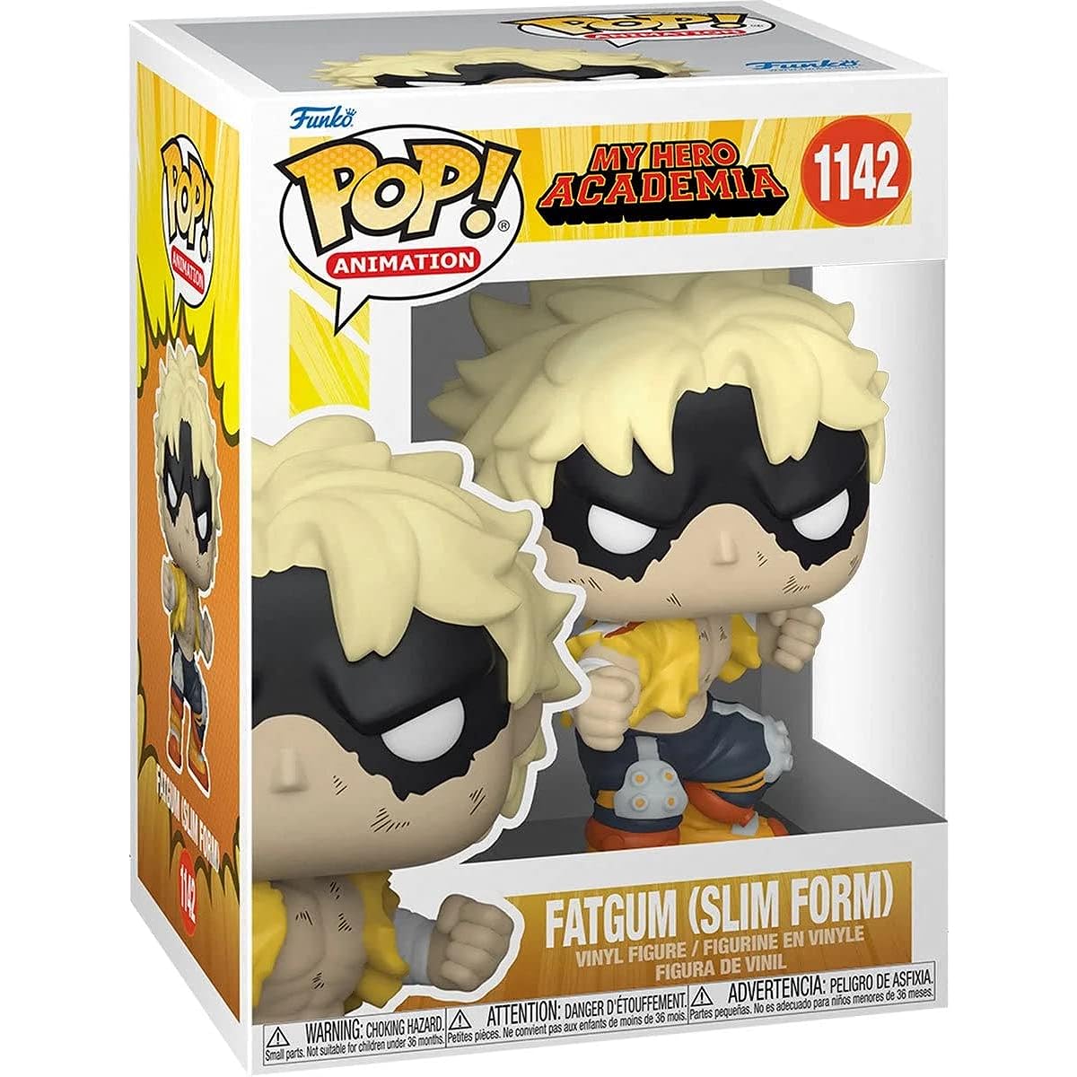POP My Hero Acadamia - Fat Gum (Slim Form) Funko Pop! Vinyl Figure (Includes Compatible Pop Box Protector Case), Multicolor, 3.75"
