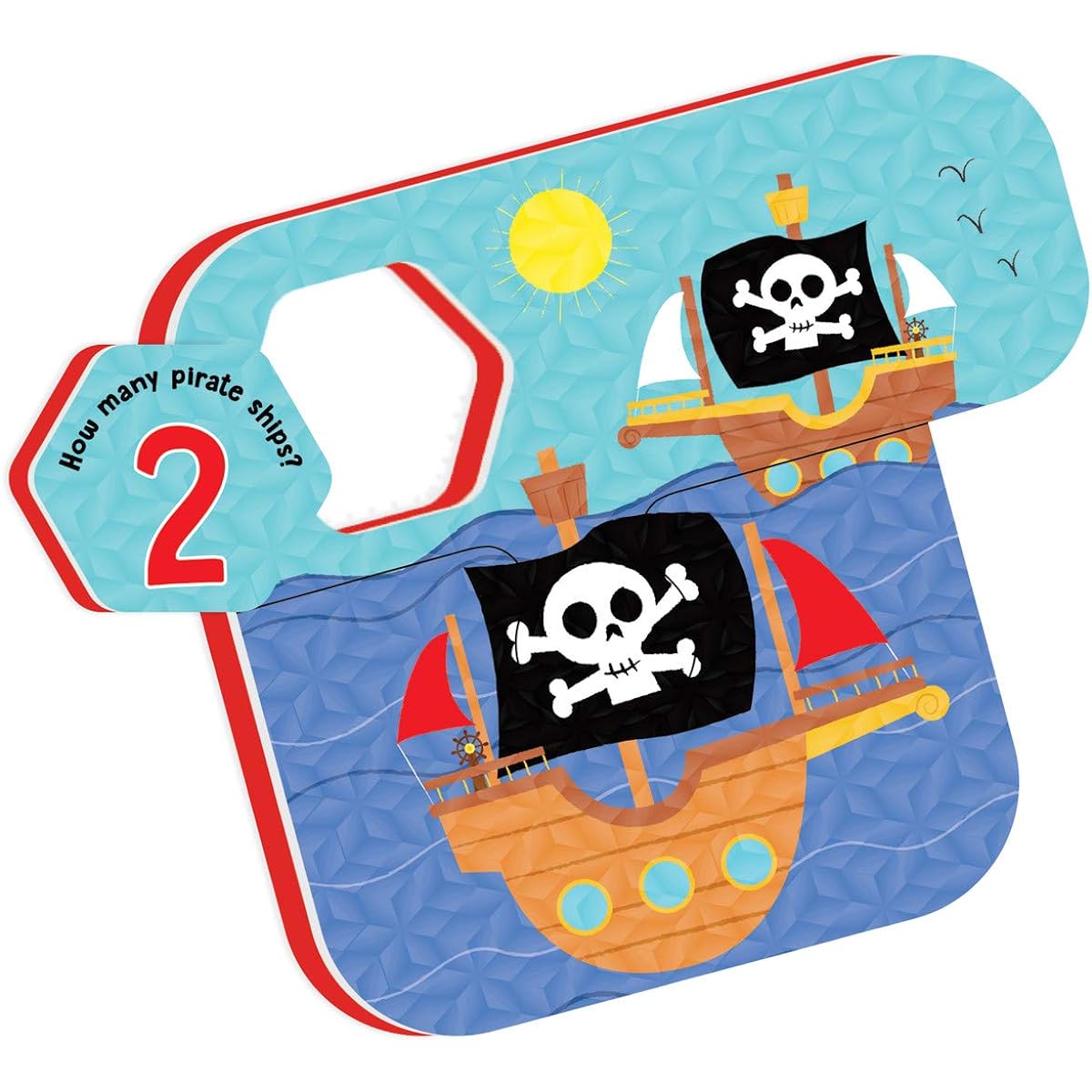 Peaceable Kingdom Playful Pirate Bath Puzzle - Toddler Bath Toy - Foam Bath Puzzle for Kids - Fine Motor Skills (17 Pieces, 5 Pieces)